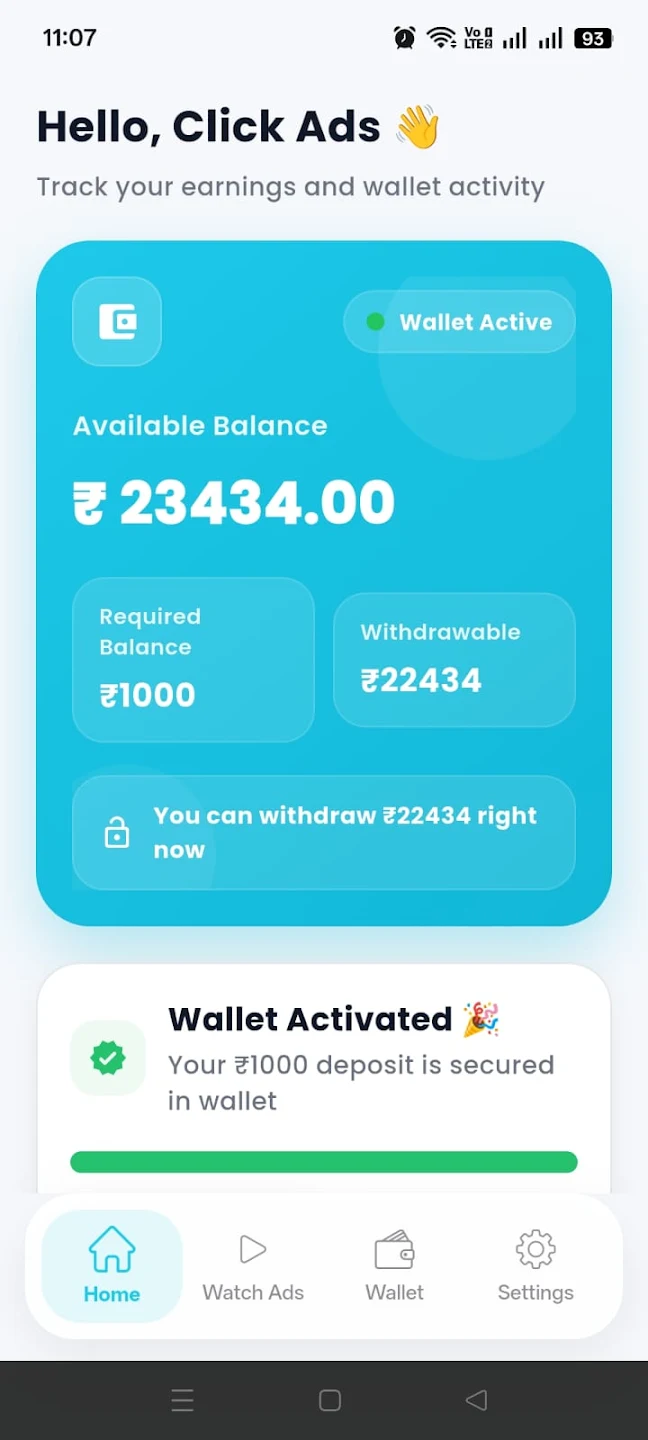 Withdraw your earnings